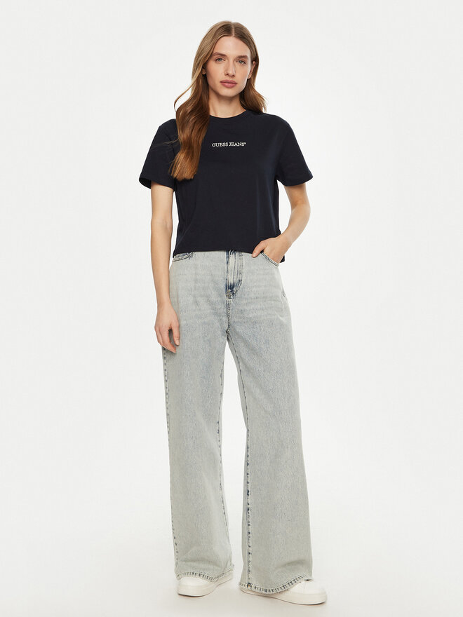 Guess Jeans Guess Jeans Póló W5RI42 K8HM0 Kék Regular Fit
