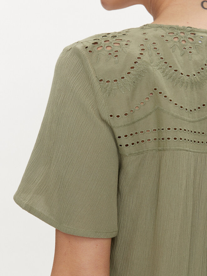 Vila Vila Camiseta Mesa 14092019 Verde Regular Fit