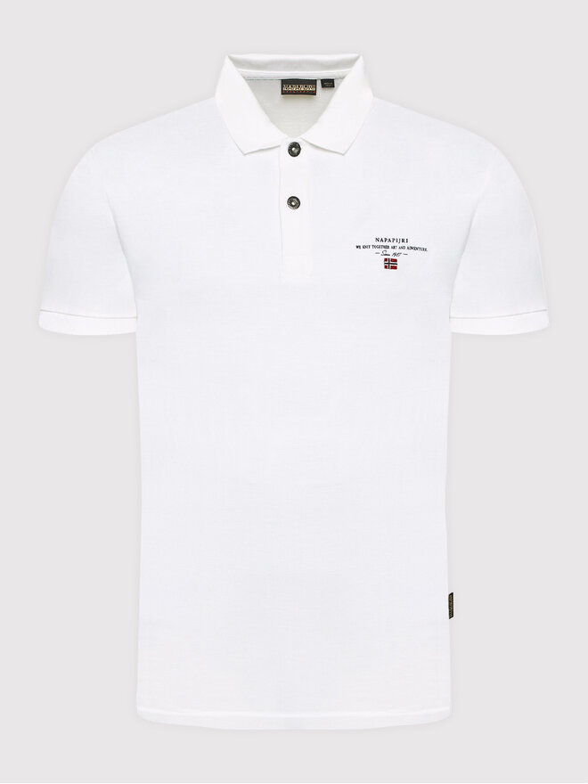 Napapijri Napapijri Poloshirt Elbas NP0A4GDL Weiß Regular Fit