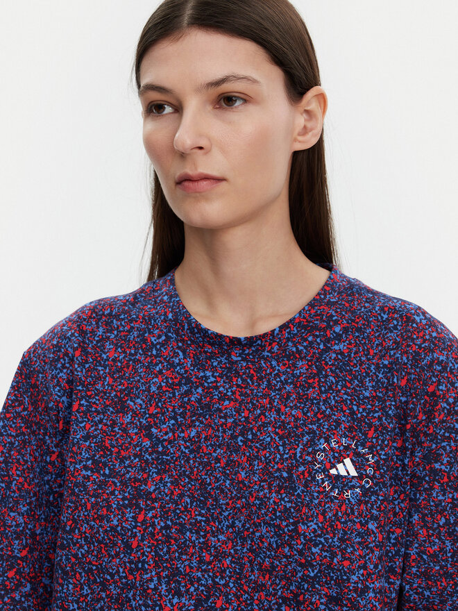 adidas by Stella McCartney adidas by Stella McCartney T-shirt Stella McCartney Printed JJ0083 Tamnoplava Loose Fit