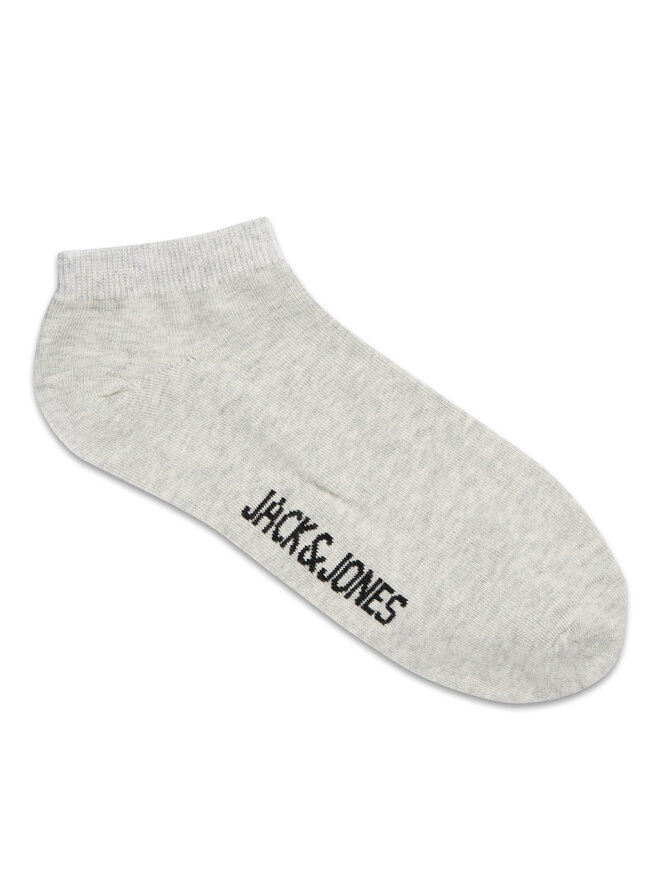 Jack&Jones Súprava 5 párov členkových pánskych ponožiek Jack&Jones Dongo 12120278 Sivá
