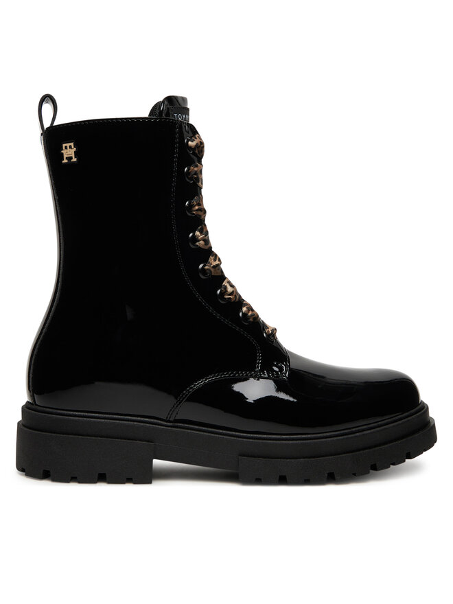 Tommy Hilfiger Schnürschuhe Tommy Hilfiger T4A5-34026-0775 D Schwarz