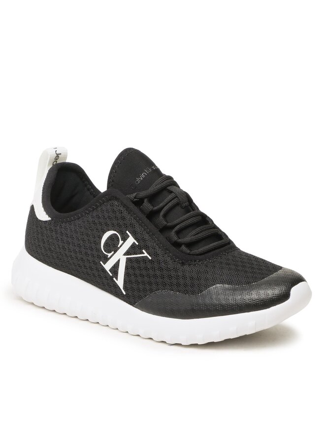 Calvin Klein Jeans Sneakers Calvin Klein Jeans Spor Run Eva Slipon Over Mesh Wn YW0YW00937 Nero