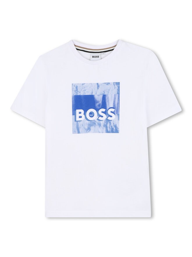 BOSS BOSS Camiseta J52044 S Blanco Regular Fit