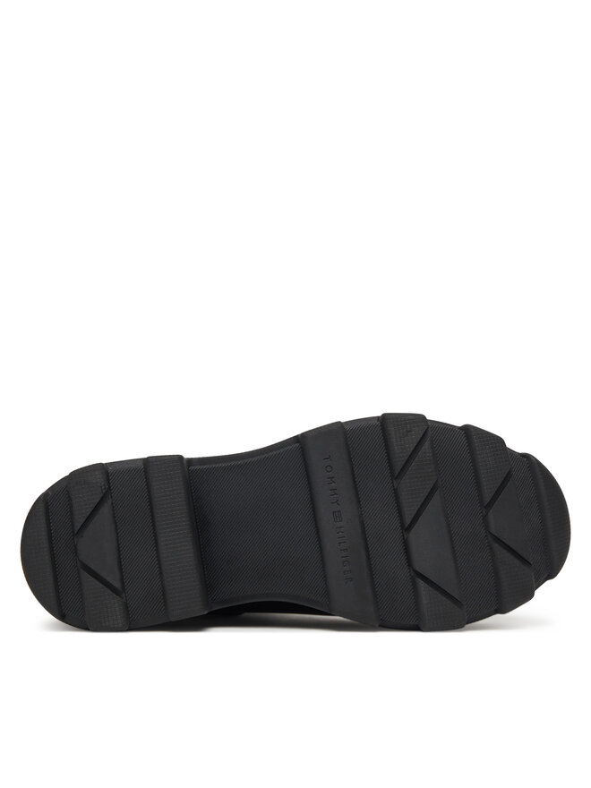 Tommy Hilfiger Гумени ботуши Tommy Hilfiger Flag Ankle Warm Lining FW0FW08974 Черен