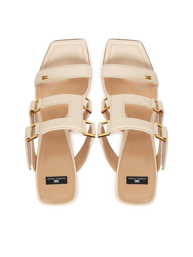 Elisabetta Franchi Pantoletten Elisabetta Franchi SA-44L-62E2-V620 Creme