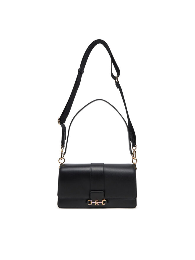 Tommy Hilfiger Bolso Tommy Hilfiger Heritage Leather Conv Crossover AW0AW17399 Negro