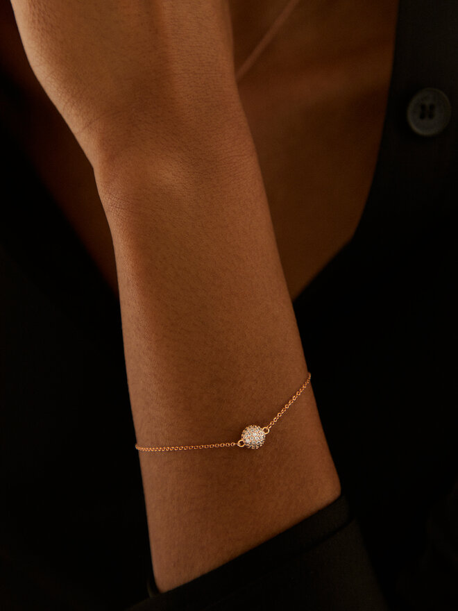 Daniel Wellington Браслет Daniel Wellington Pavé DW00400626 Рожеве золото