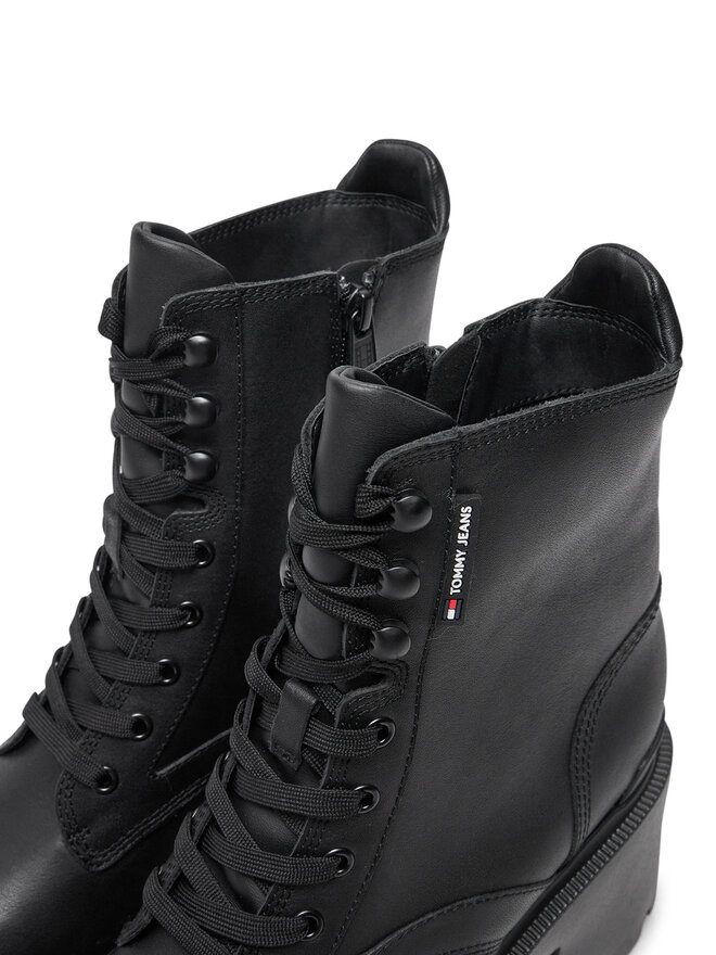 Tommy Jeans Schnürstiefeletten Tommy Jeans EN0EN02640 Schwarz