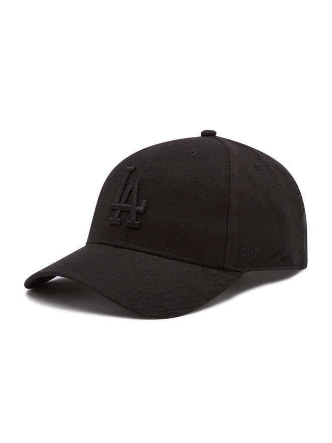 47 Brand Czapka z daszkiem 47 Brand Los Angeles Dodgers B-MVPSP12WBP-BKE Czarny