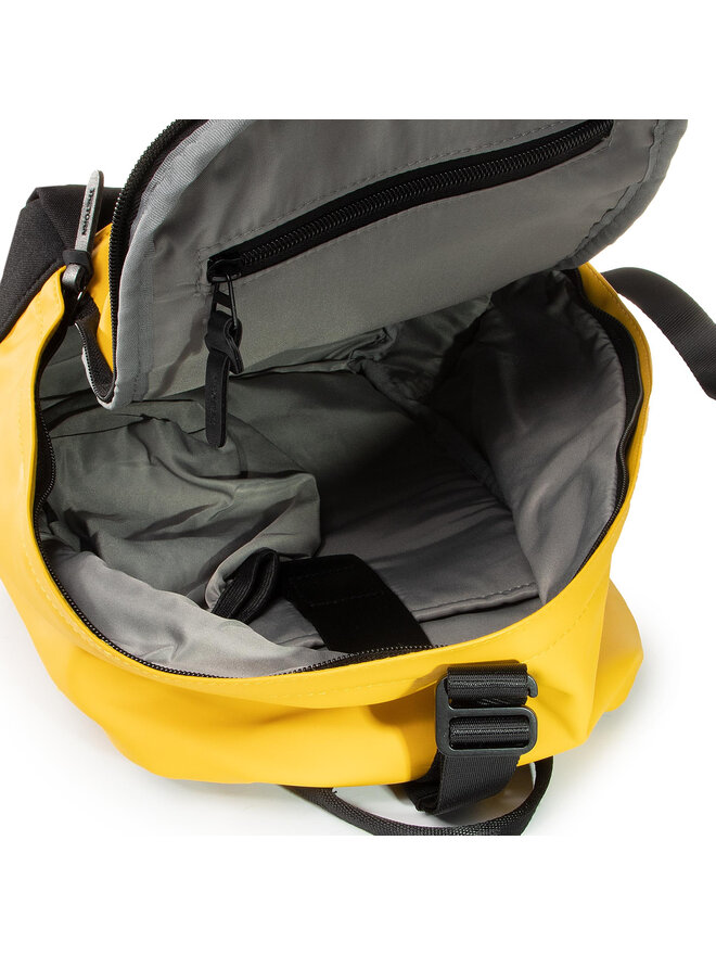 Mini-Rucksack Gelb – 9x6,5 Cm, Nylon, Kordelzug, Mit Karabiner, Für Schlüssel & Kleinkram