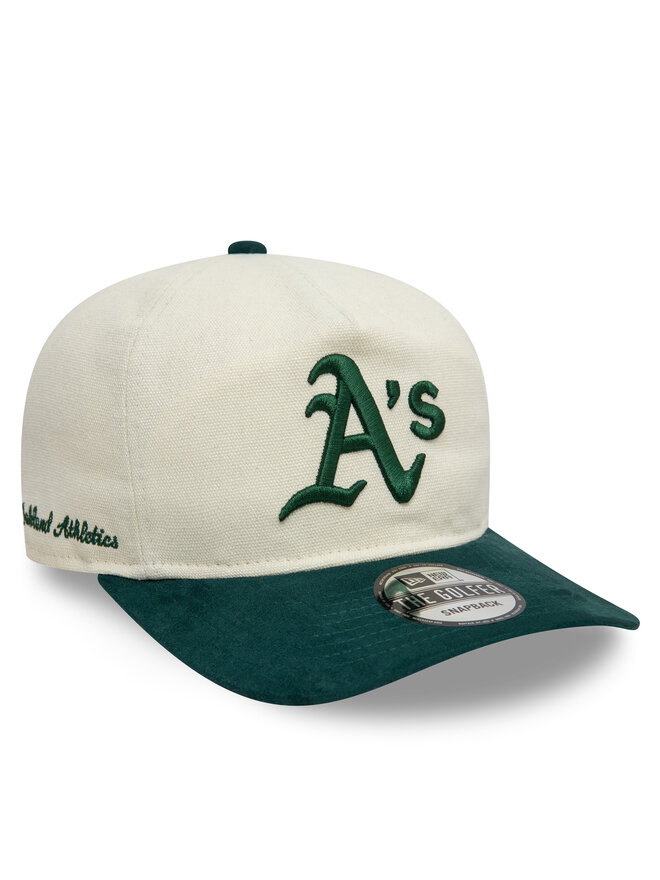 New Era Czapka z daszkiem New Era Script Oakland Athletics Golfer 60595252 Biały