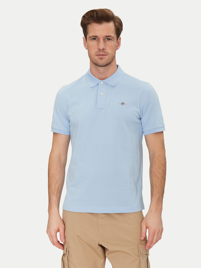 Gant Gant Pólóing Shield Piqué 2210 Kék Regular Fit