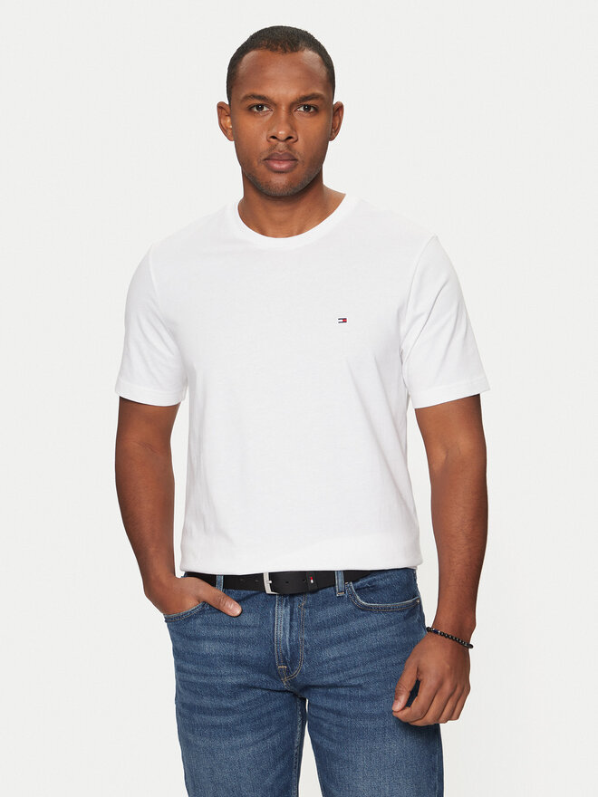 Tommy Hilfiger Tommy Hilfiger T-Shirt Essential MW0MW37267 Λευκό Regular Fit