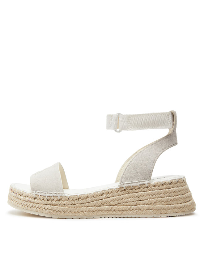Calvin Klein Jeans Espadrile Calvin Klein Jeans Sporty Wedge Rope Su Con YW0YW00977 Écru