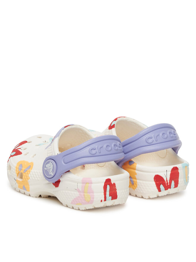 Crocs Чехли Crocs Classic Butterfly Graphic Clog T 211263 Бял