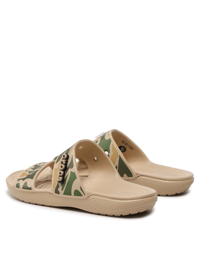 Crocs Şlapi Crocs Classic Croc Printed 207559 Bej
