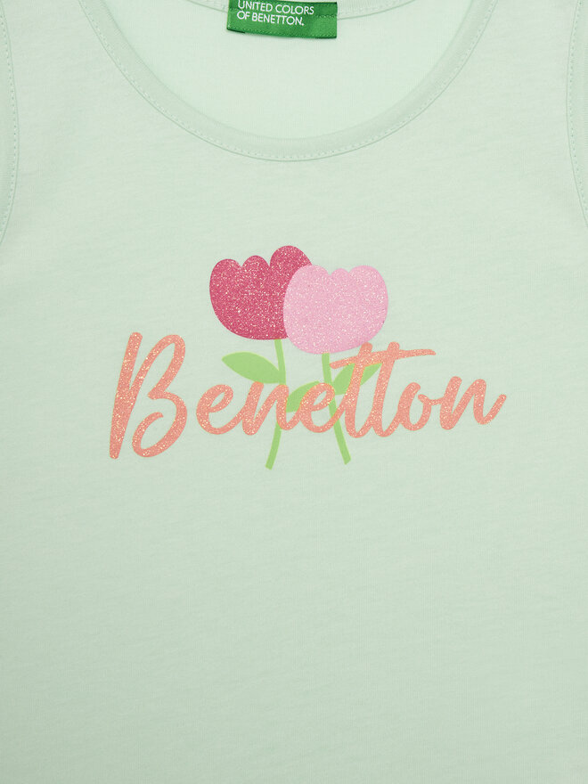 United Colors Of Benetton United Colors Of Benetton Felső 3I1XGH012 Zöld Regular Fit