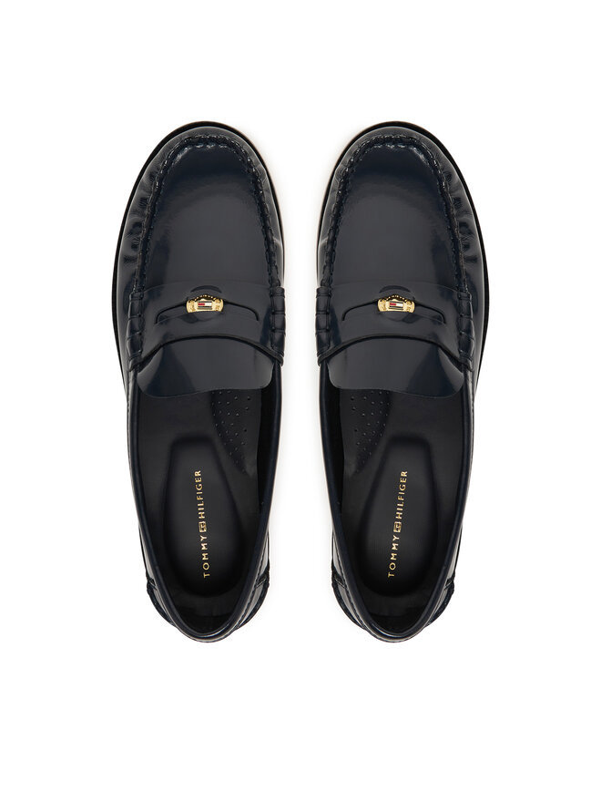 Tommy Hilfiger Mokassins Tommy Hilfiger Hilfiger Penny Abrasivato FW0FW09323 Dunkelblau