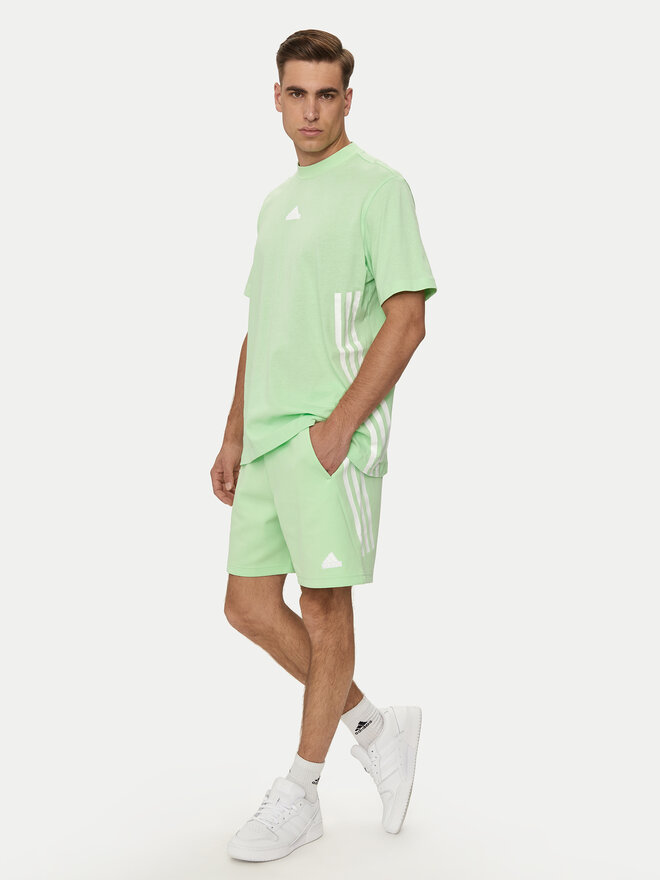 adidas adidas Marškinėliai Future Icons 3-Stripes IR9169 Žalia Loose Fit