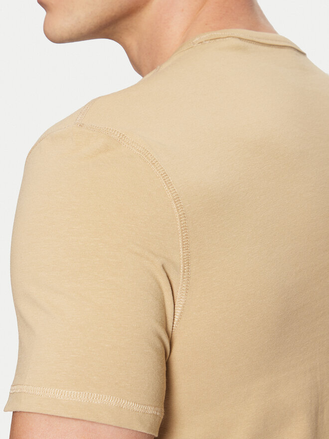 Guess Guess T-Shirt M5RI14 J1314 Beige Slim Fit