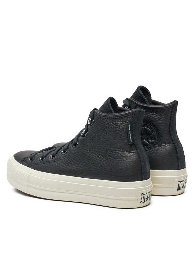 Converse Tornacipő Converse Chuck Taylor All Star Lift Platform Water Repellent Leather A08312C Fekete