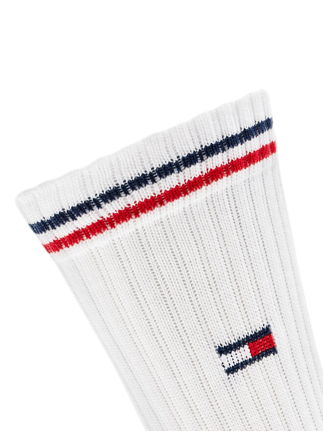 Tommy Hilfiger 2 pares de calcetines altos para mujer Tommy Hilfiger 701228176 Blanco