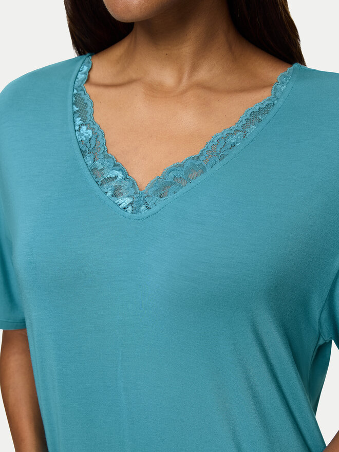 Triumph Triumph Nočna srajca Timeless Sensuality 10222628 Turkizna Relaxed Fit
