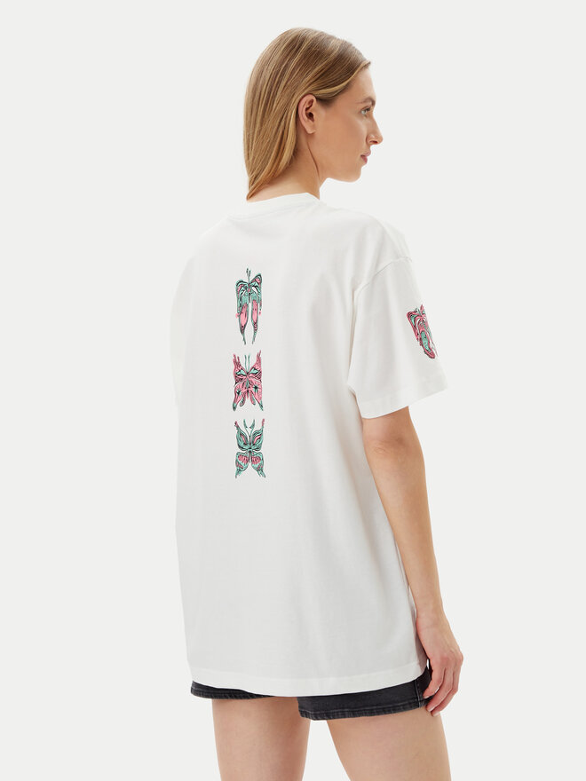 Volcom Volcom Marškinėliai Alix 3 B3512507 Balta Oversize