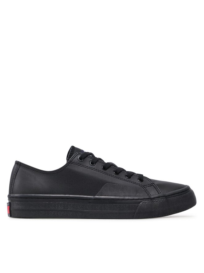 Tommy Jeans Tenisky Tommy Jeans Leather Vulc EM0EM01047 Černá