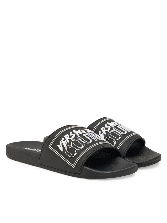 Versace Jeans Couture Παντόφλες Versace Jeans Couture 78YA3SQ3 Μαύρο