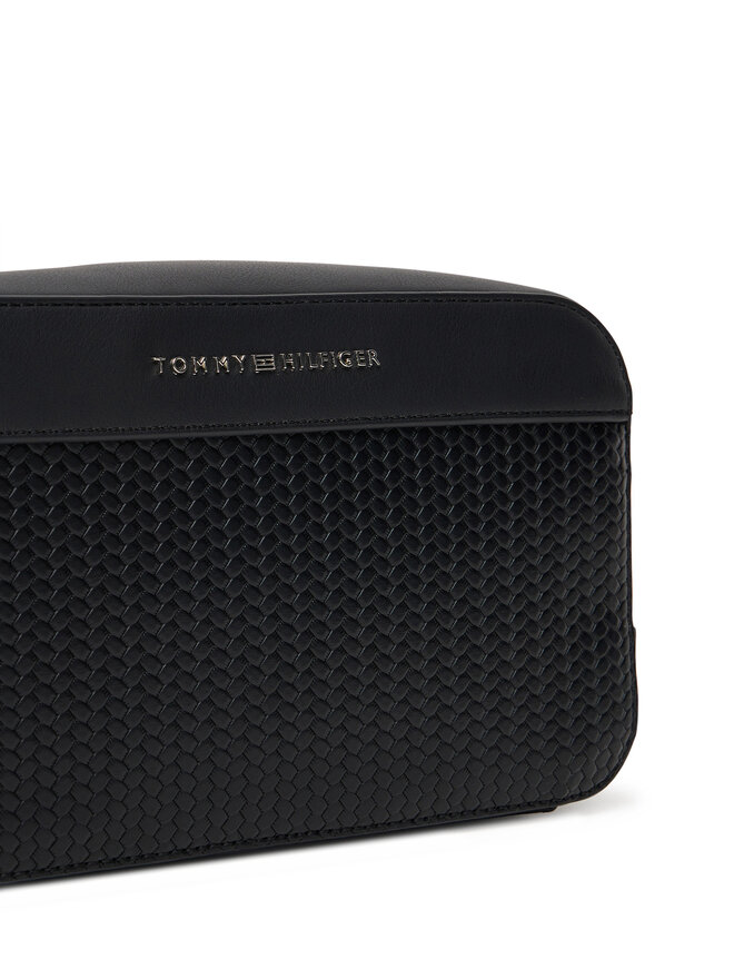 Tommy Hilfiger Smink táska Tommy Hilfiger Th Woven Washbag AM0AM13838 Fekete