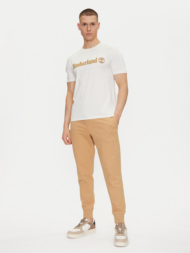Timberland Timberland Majica TB0A5UPQ Écru Regular Fit