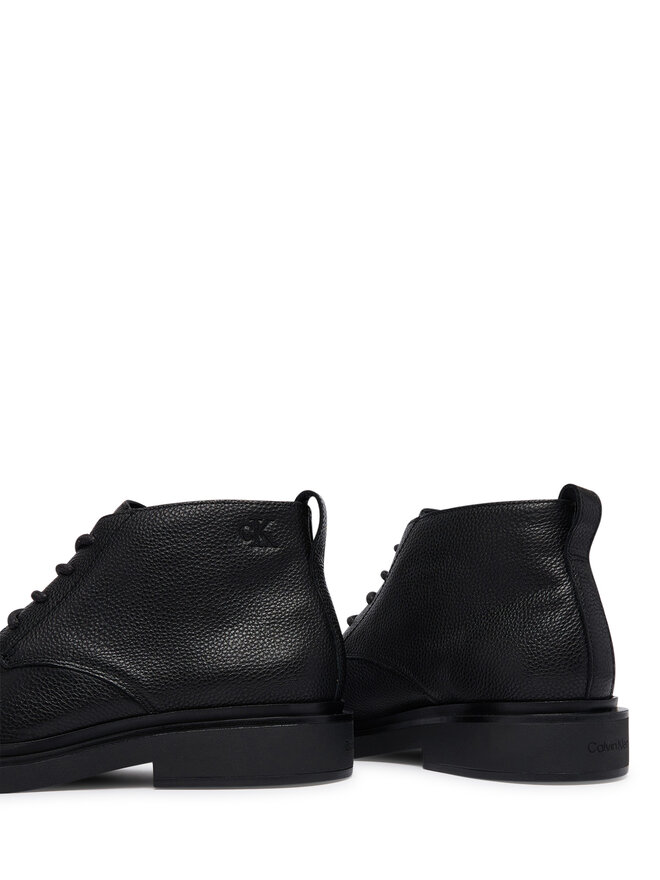 Calvin Klein Schnürschuhe Calvin Klein Sq Rubber Desert Boot Lth HM0HM02352 Schwarz