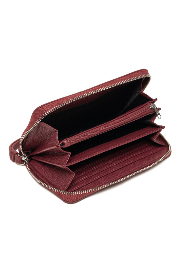 Armani Exchange Cartera grande para mujer Armani Exchange XW000361 AF11902 UA343 Guinda/burdeos