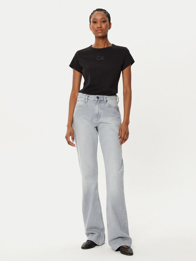 Calvin Klein Calvin Klein Футболка Satin K20K207974 Чорний Regular Fit