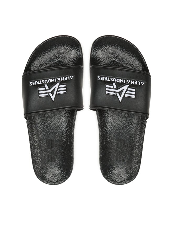 Alpha Industries Klapki Alpha Industries Slider 106956 Czarny