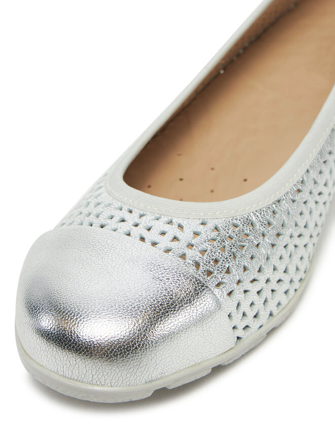 Caprice Balerinke Caprice 9-22151-42 Srebrna