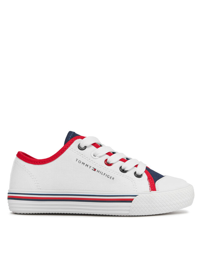 Tommy Hilfiger Tenisice Tommy Hilfiger Low Cut Up Sneaker T3X9-33325-0890 M Bijela