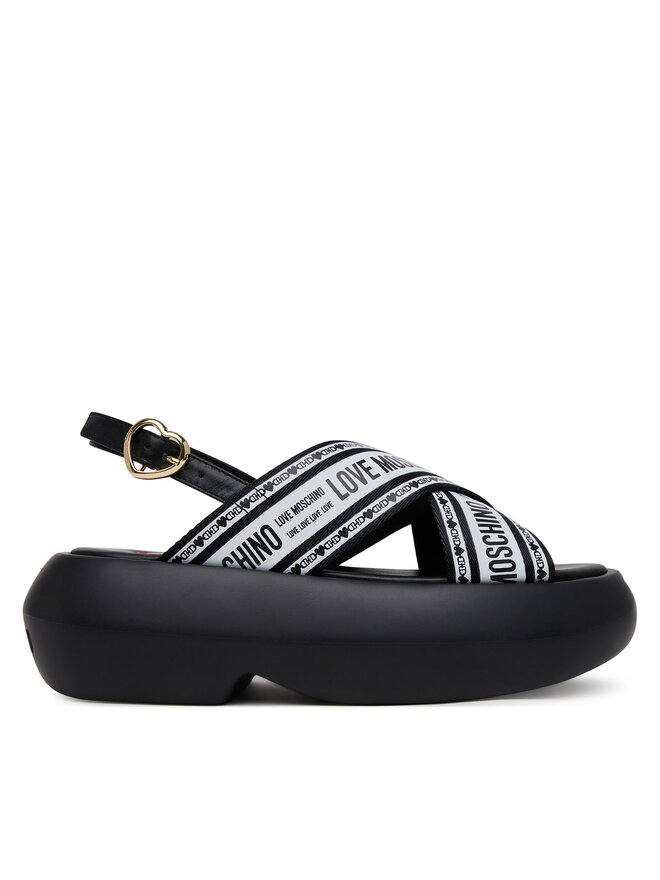 LOVE MOSCHINO Sandály LOVE MOSCHINO JA16207I0MIX200A Černá