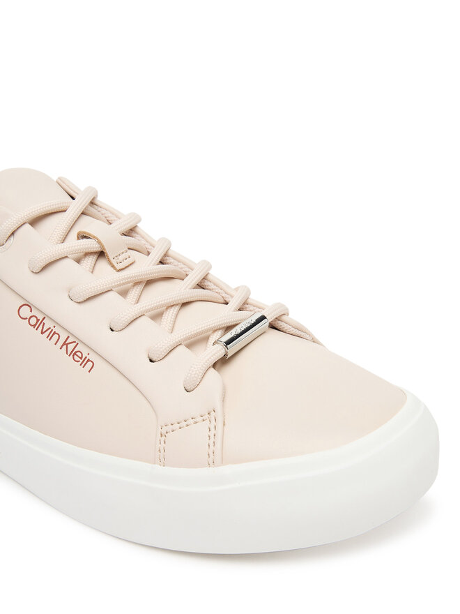 Calvin Klein Сникърси Calvin Klein Vulc Lace Up Lth W/Sue Bt HW0HW02571 Бежов