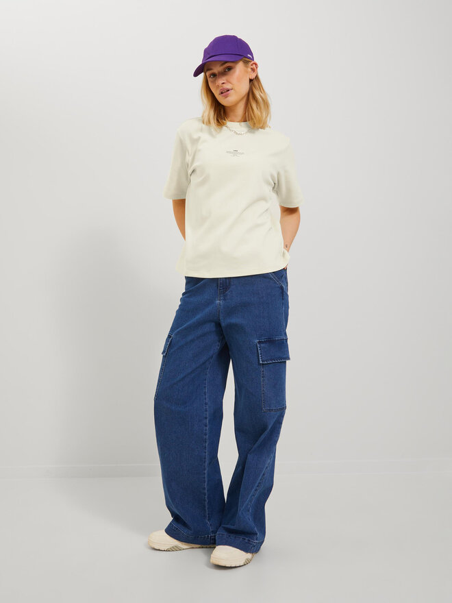 JJXX JJXX Camiseta 12241203 Écru Loose Fit