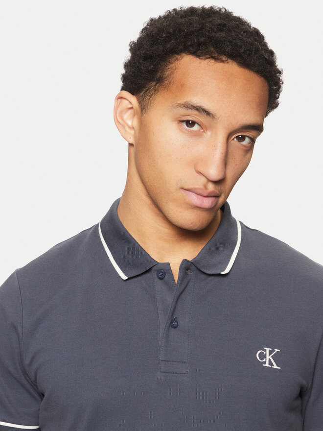 Calvin Klein Jeans Calvin Klein Jeans Poloshirt J30J315603 Dunkelblau Slim Fit