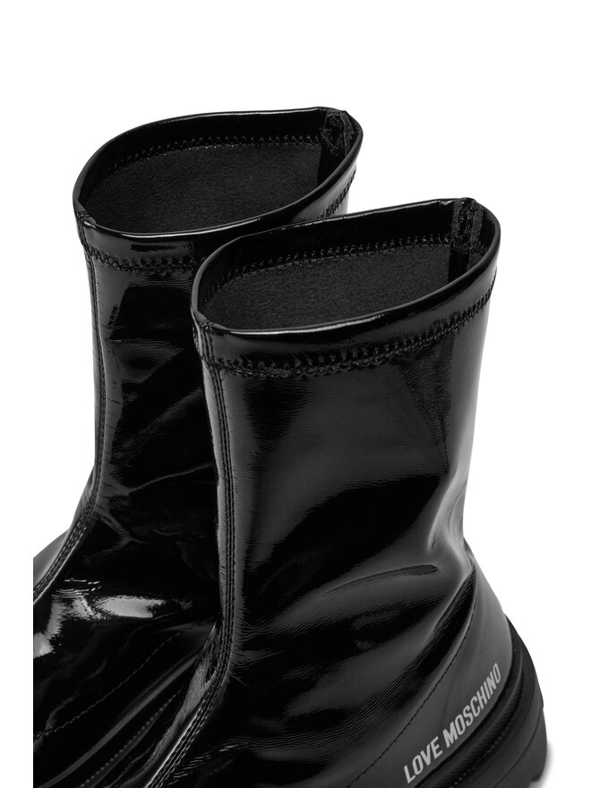 LOVE MOSCHINO Botine LOVE MOSCHINO JA24225G0LIIZ000 Negru