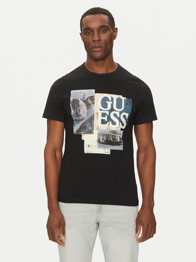 Guess Guess Camiseta M5GI04 I3Z14 Negro Slim Fit