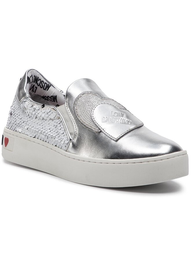 Scarpe sportive LOVE MOSCHINO JA15153G17IO210A Argento escarpe
