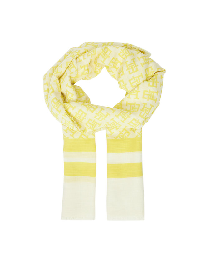 Tommy Hilfiger Schal Tommy Hilfiger Beach Summer Mono Scarf AW0AW16030 Gelb