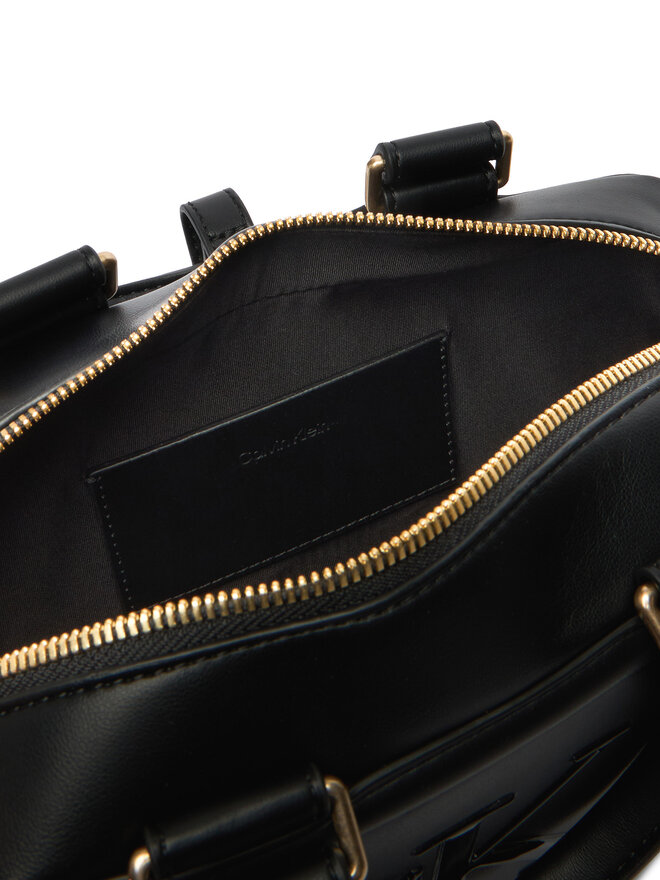 Calvin Klein Handtasche Calvin Klein Bold Ck Bauletto Crossbody LV04F3411G Schwarz