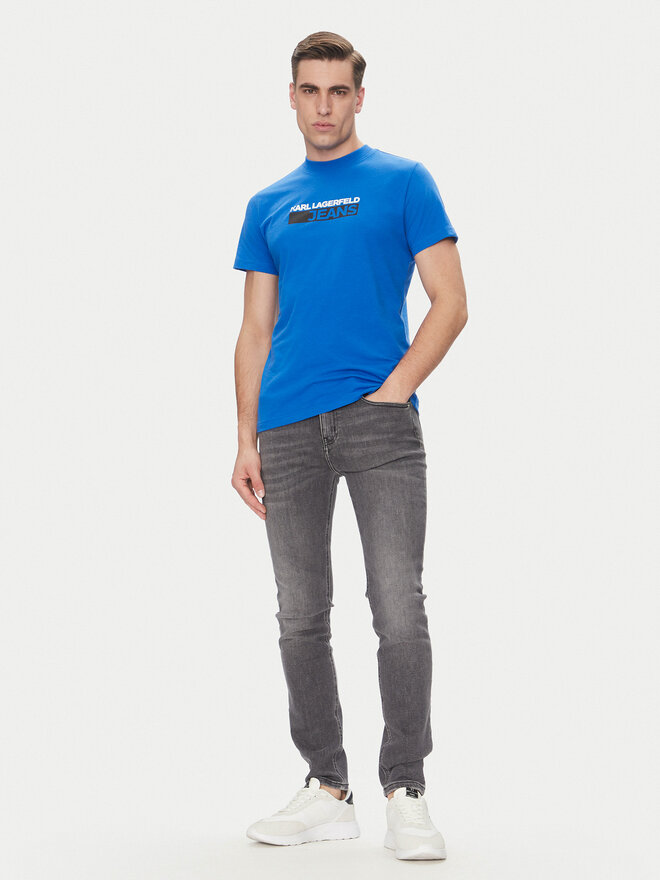 Karl Lagerfeld Jeans Karl Lagerfeld Jeans Majica A2M17074 Modra Regular Fit