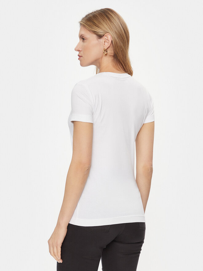 Guess Guess Marškinėliai W2YI44 J1314 Balta Slim Fit